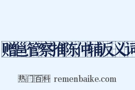 赠邕管察推陈仲辅反义词是什么意思的图片